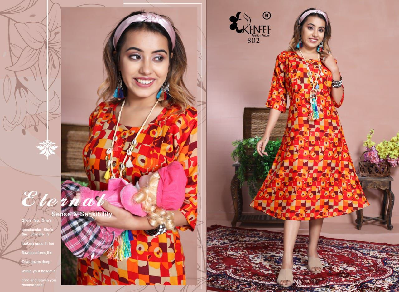 Kinti Mamta 8 Latest Ethnic Wear Fancy Designer Kurti Collection